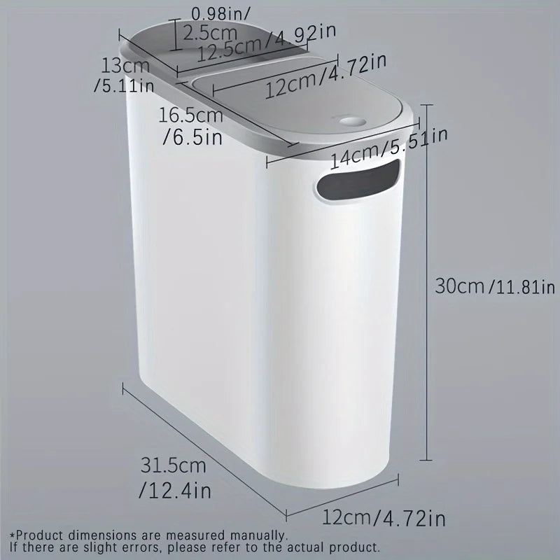 Bathroom Garbage Bin - Space saving Design, Creative Household Gap Garbage Bin