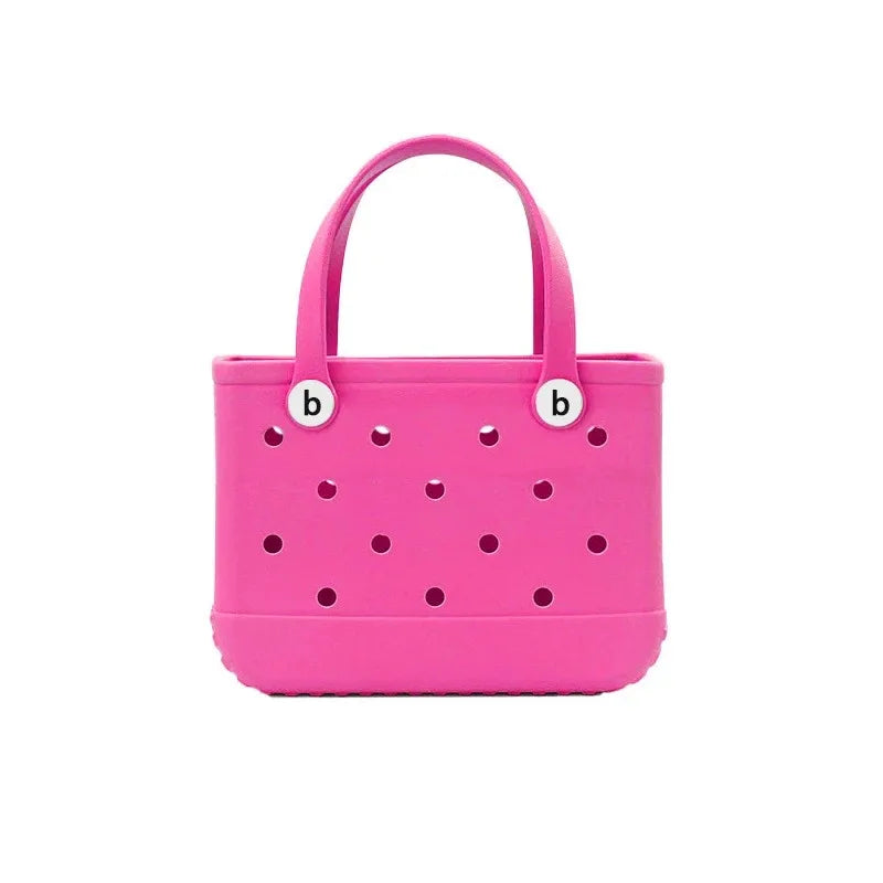 EVA Waterproof Beach Tote Bag Large Capacity Handbag for Women Multi-Purpose Storage Bag Popular Fashion Leisure Designer Bags