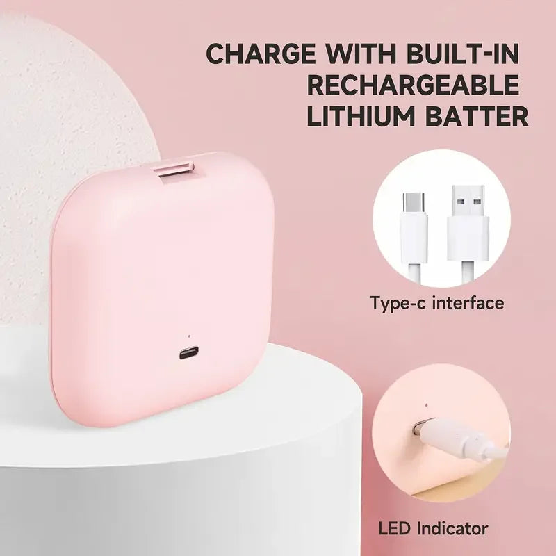 Espejo Compacto con Luces, Aumento 1X/2X, Espejo de Maquillaje LED Portátil, Plegable, de Bolsillo, para Viaje, Regalo o Bolso