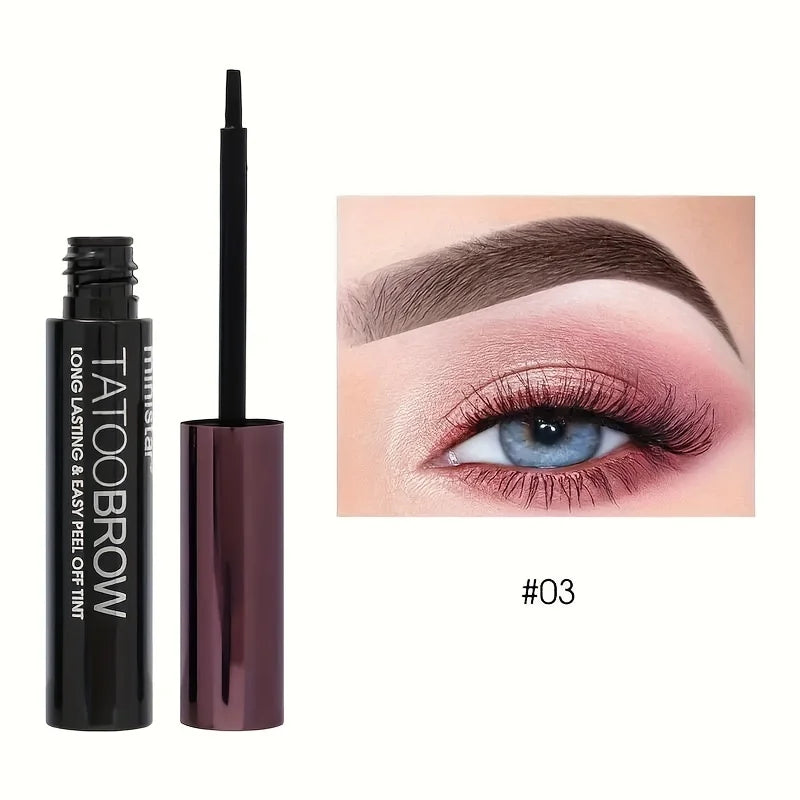 Tinte de Gel para cejas semipermanente, resistente al agua, a prueba de transferencia, para cejas de aspecto más completo y definido, 1 unidad