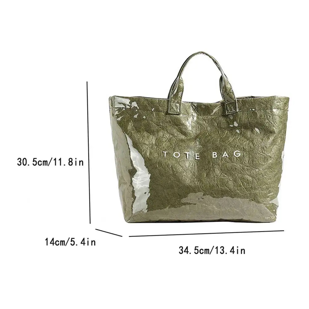 2025 New Large Handle Bag Fashion  Hot Sale Waterproof Handbag Classic Solid Tote Bags