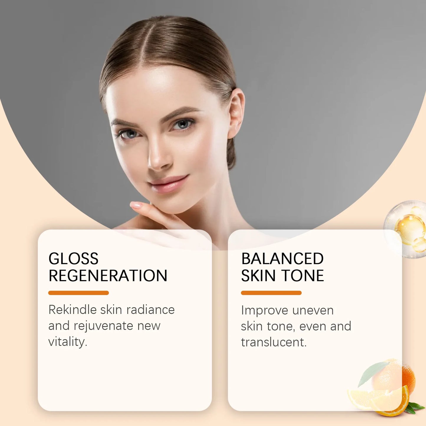 Vitamin C Facial Serum Wrinkle Remover Shrink Pores Anti Aging Lighten Spots Moisturizing Brightening Hyaluronic Acid Essence