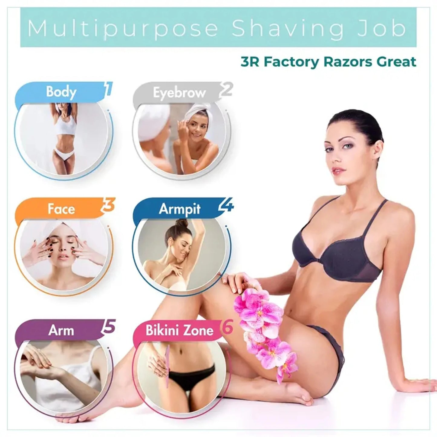 5/10/30/40pcsbrow Razor y afeitadora facial para mujeres y hombres, recortador de pelo y afeitadora de cejas con cubierta protectora, seguro