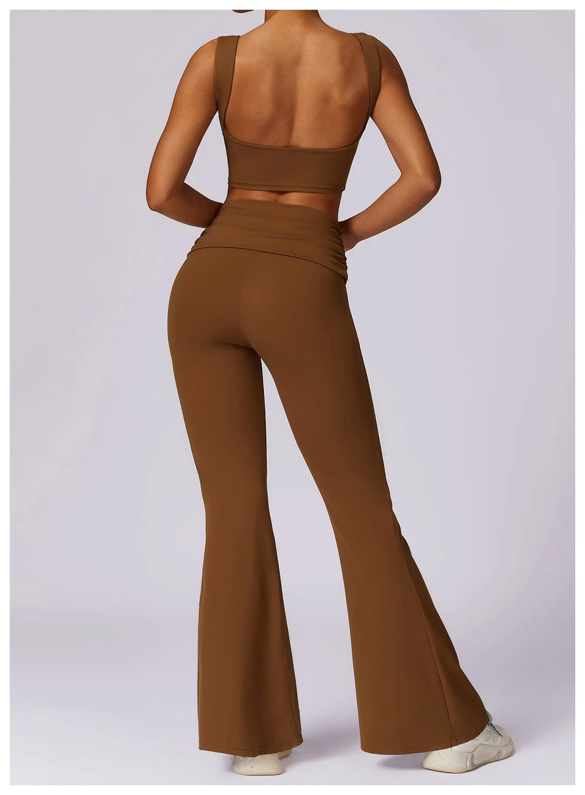 NCLAGEN Running Sports Bra Women High Support Impact Open Back Yoga Breathable Slim Fit Fitness Tank Top With Removable Pads