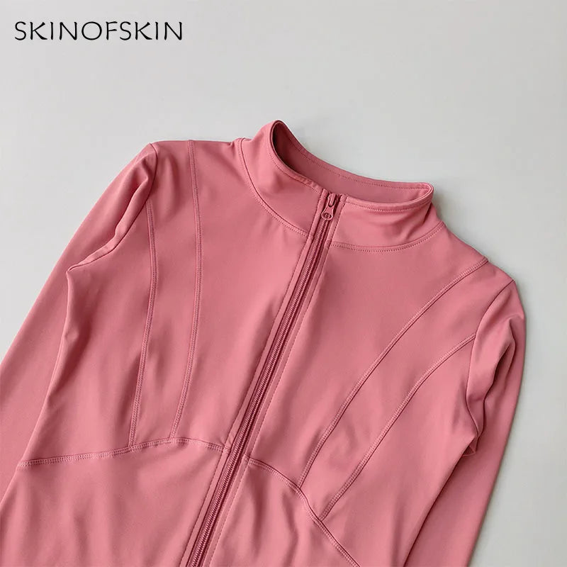 New Yoga Coat Women's Professional Speed Drying Sports Running and Cycling Coat T-Shirt Clothing Long Sleeve Fitness Top Suit