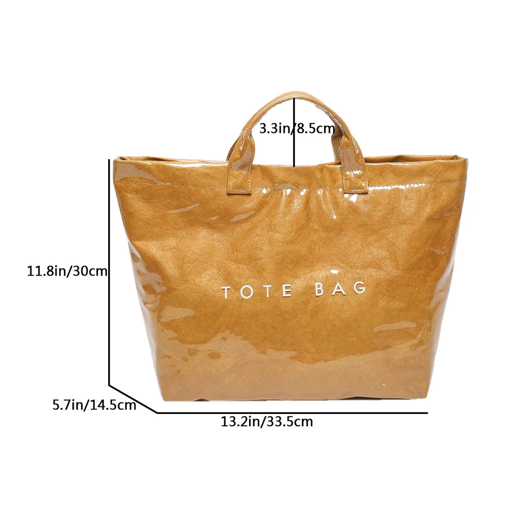 2025 New Large Handle Bag Fashion  Hot Sale Waterproof Handbag Classic Solid Tote Bags