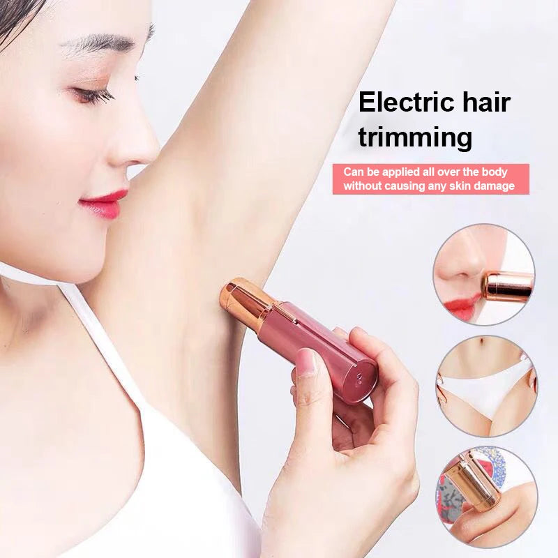 Depiladora eléctrica en forma de lápiz labial, moldeador de cejas, dispositivo de depilación para mujer, Mini instrumento de depilación Facial, vello Facial