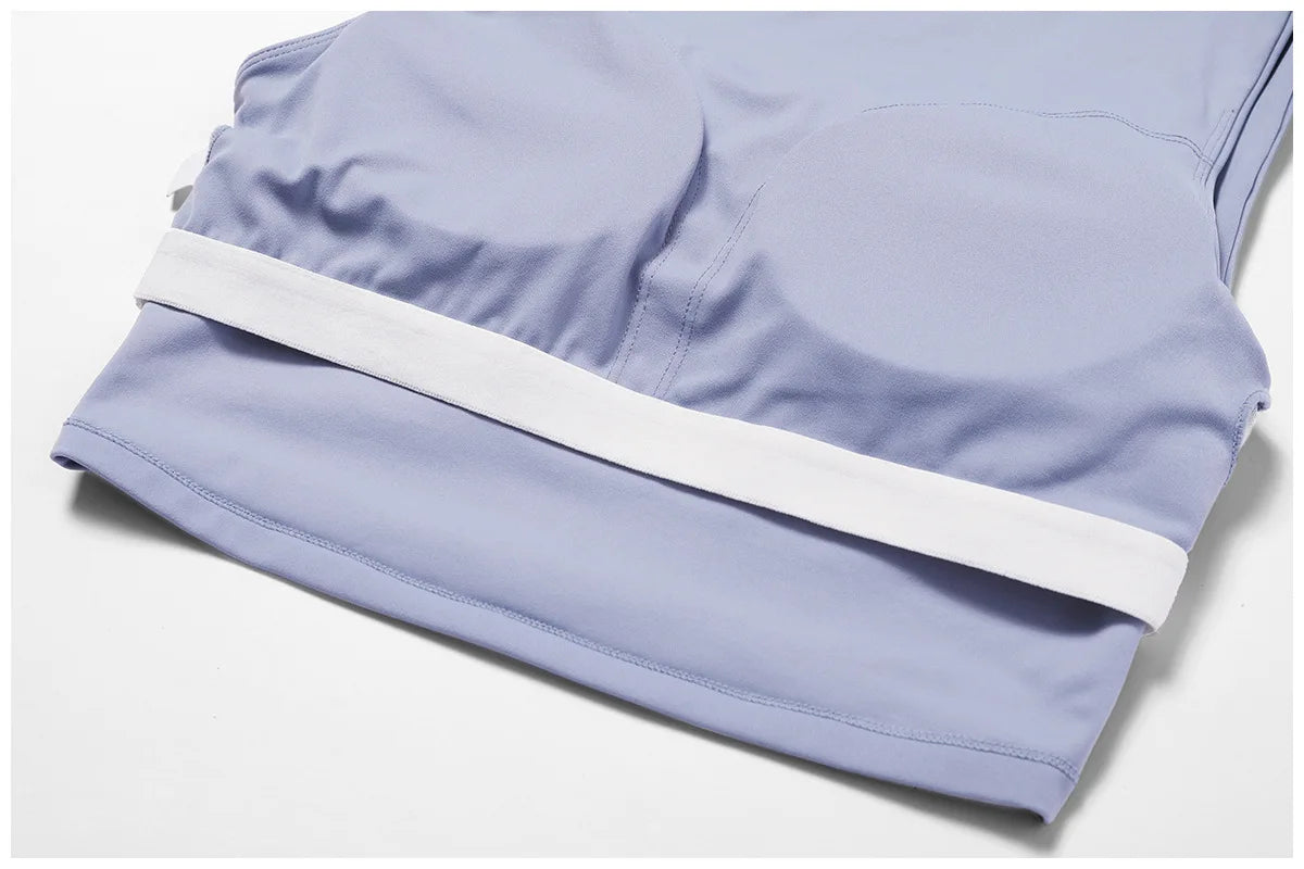 NCLAGEN Running Sports Bra Women High Support Impact Open Back Yoga Breathable Slim Fit Fitness Tank Top With Removable Pads