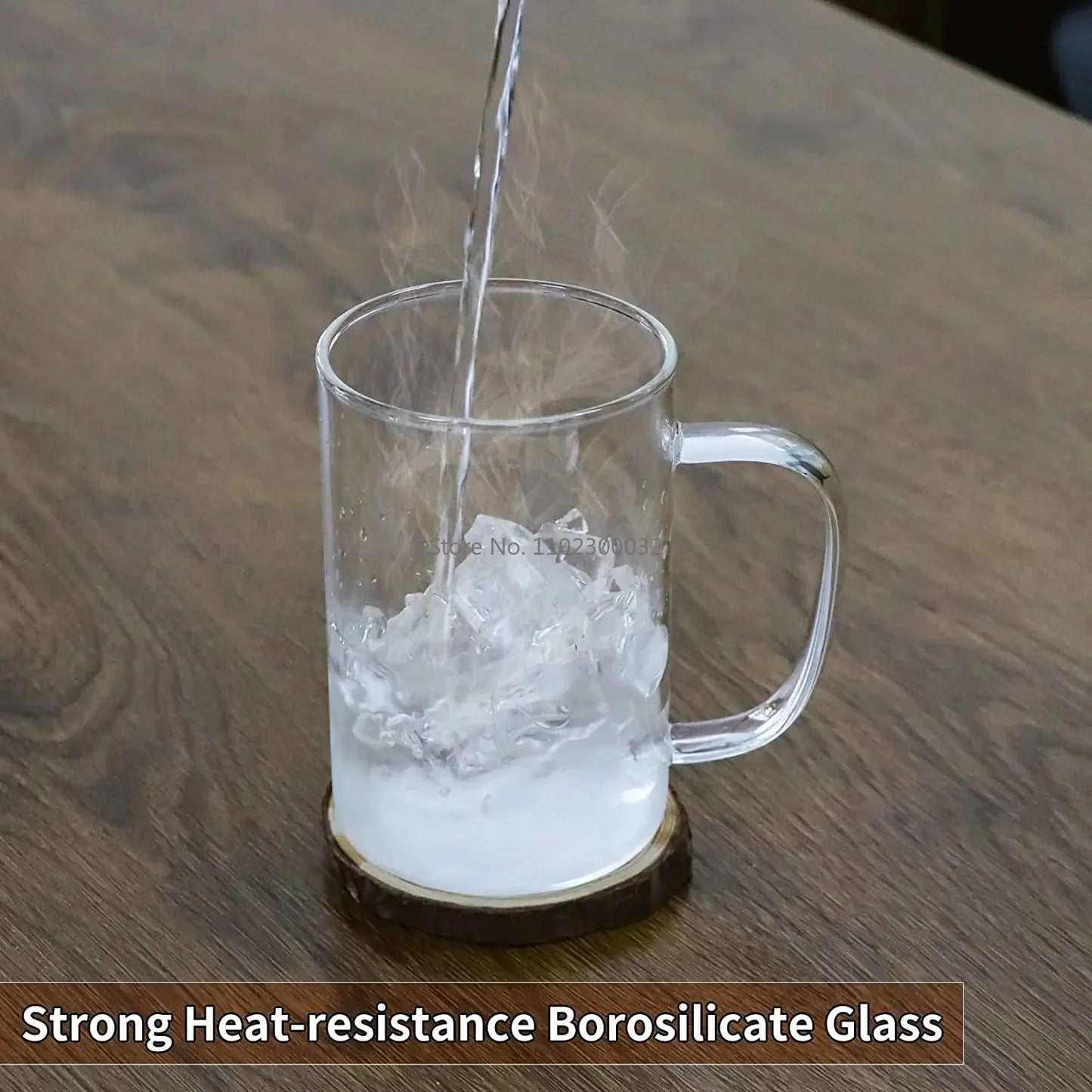 coffe Heat-Resistant Transparent Glass with Handle Water, tea, juice