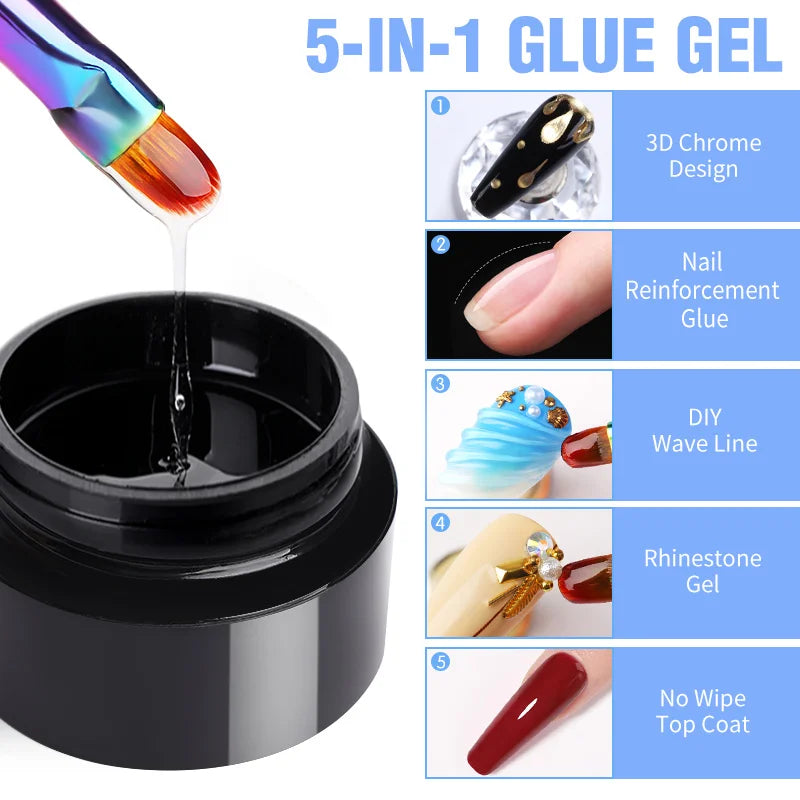 White Black Silver Spider Drawing Gel Nail Polish UV Painting Outline Gel Varnish Nails Art All For Manicure