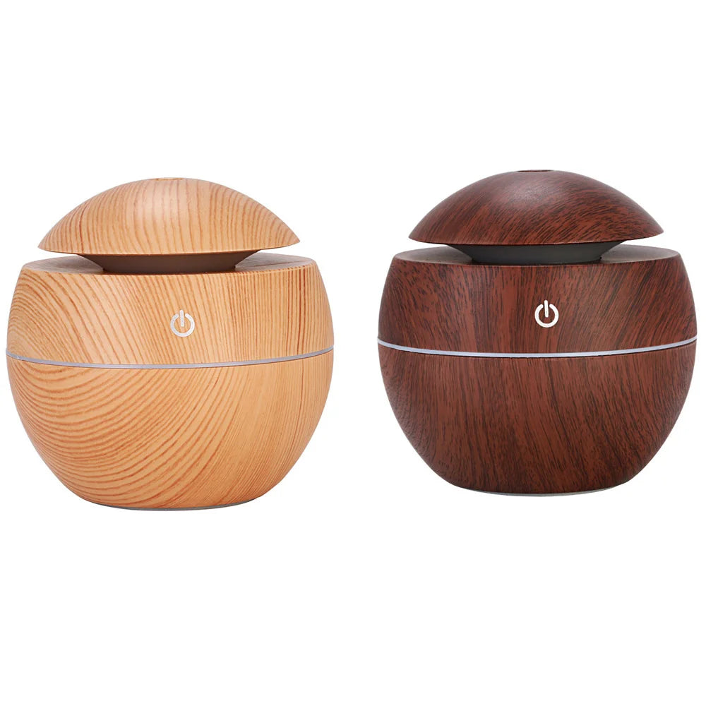 Humidifier Electric Air Aroma Diffuser Wood Ultrasonic Essential Oil room