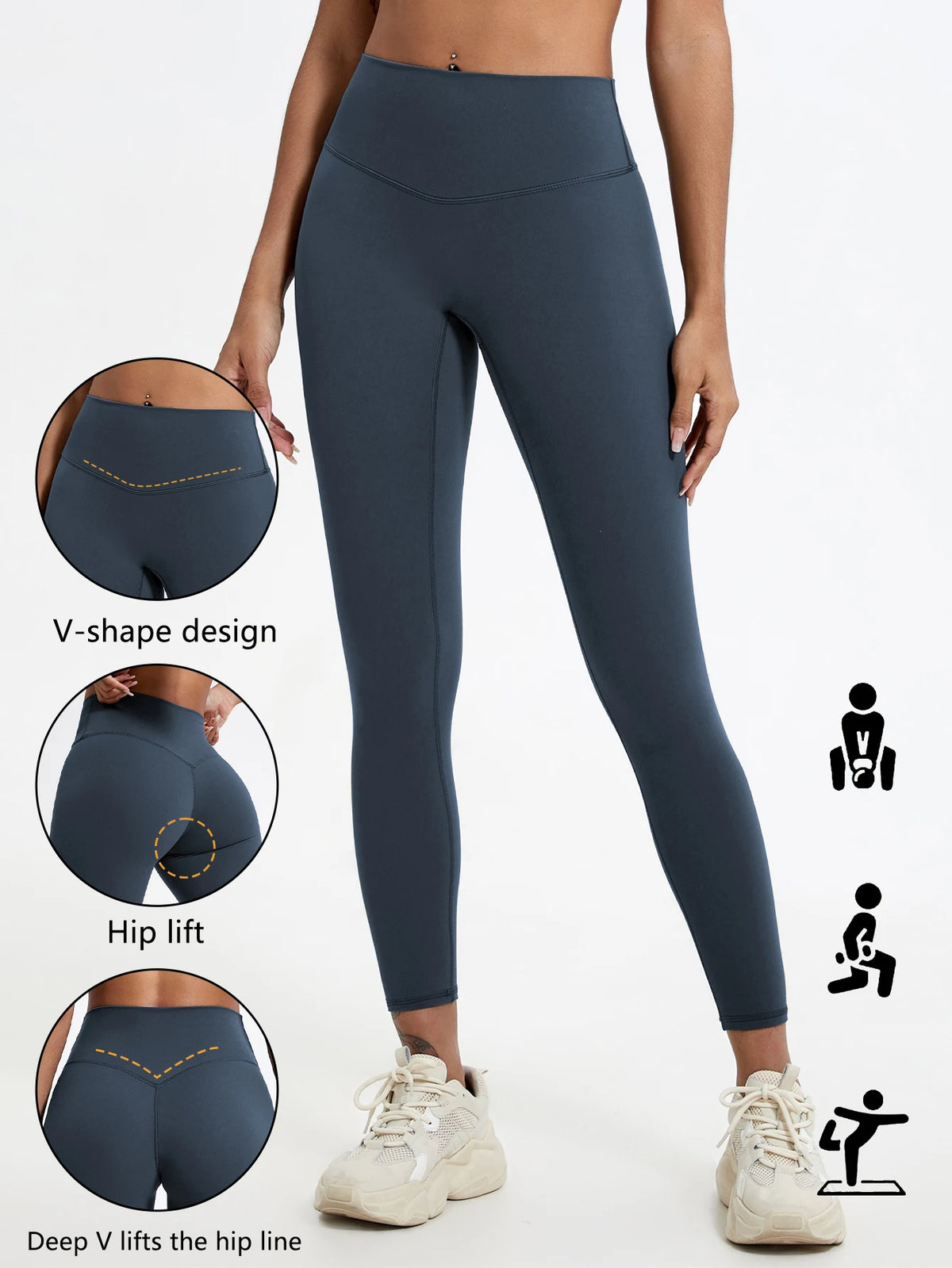 yoga leggings, cintura alta de telas súper suaves, pantalones de Yoga para gimnasio de secado rápido, mallas de entrenamiento para correr, mallas deportivas de realce para mujer