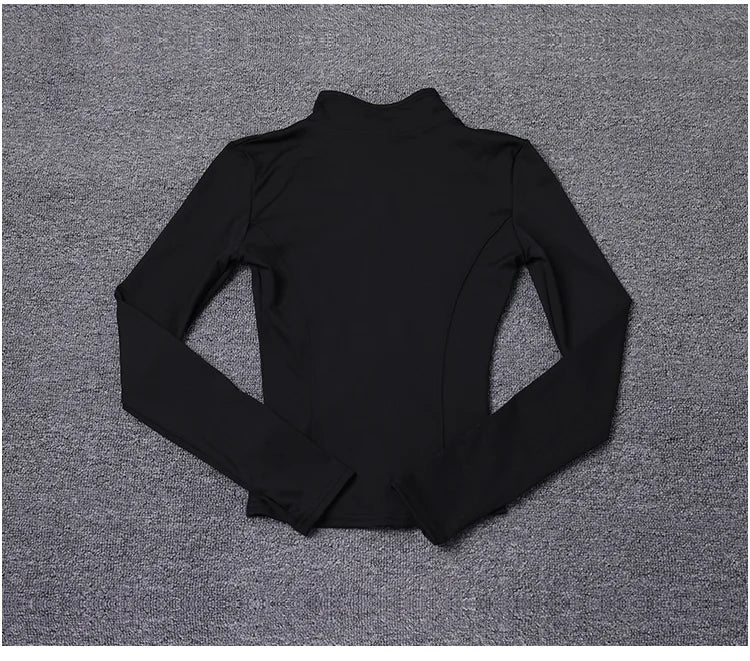 Chaqueta deportiva para mujer, camisa de manga larga, abrigo de entrenamiento, ropa de entrenamiento de gimnasia, ropa deportiva de Yoga