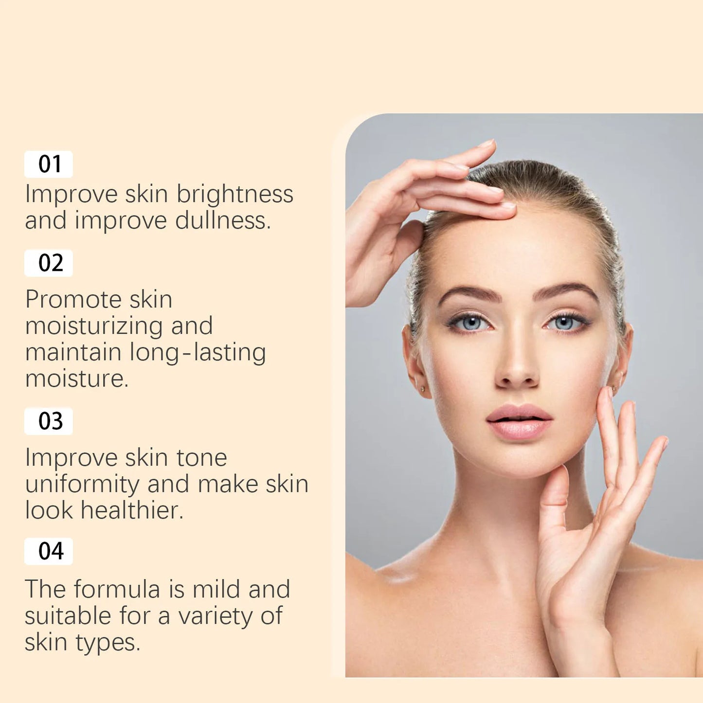 Vitamin C Facial Serum Wrinkle Remover Shrink Pores Anti Aging Lighten Spots Moisturizing Brightening Hyaluronic Acid Essence