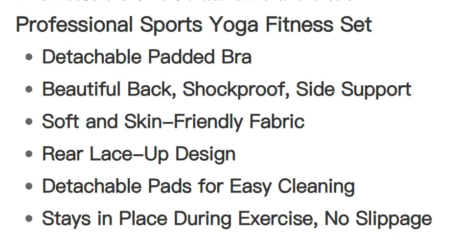 Conjunto de Sujetador deportivo para mujer, camiseta sin mangas profesional para Fitness, mallas para correr a prueba de golpes, traje de Yoga, ropa con sujetador trasero bonito, 2 uds.