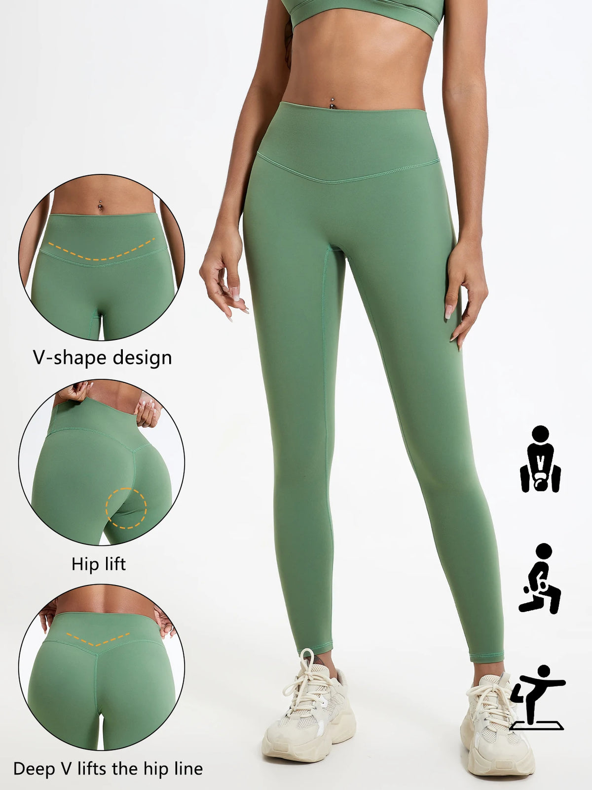 yoga leggings, cintura alta de telas súper suaves, pantalones de Yoga para gimnasio de secado rápido, mallas de entrenamiento para correr, mallas deportivas de realce para mujer
