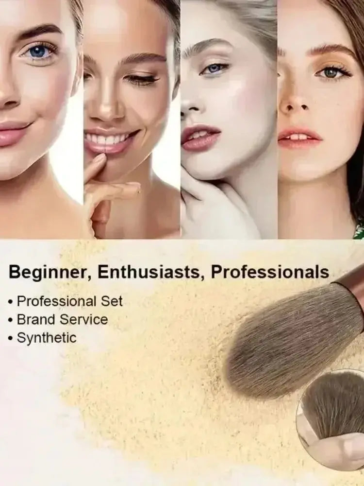 Juego de brochas de maquillaje, base cosmética profesional suave y esponjosa, sombra de ojos en polvo, mezcla Kabuki, brocha de maquillaje, herramienta de belleza