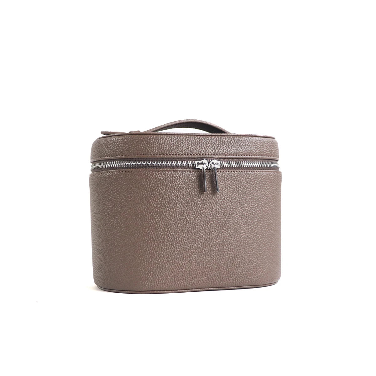 Caja de cosméticos de cuero  de gran capacidad con , bolsa de cosméticos portátil de viaje