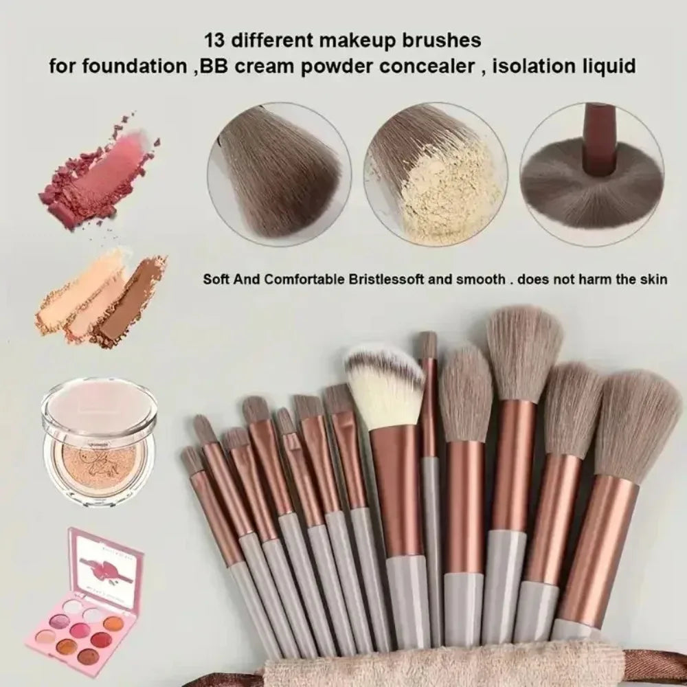 Juego de brochas de maquillaje, base cosmética profesional suave y esponjosa, sombra de ojos en polvo, mezcla Kabuki, brocha de maquillaje, herramienta de belleza