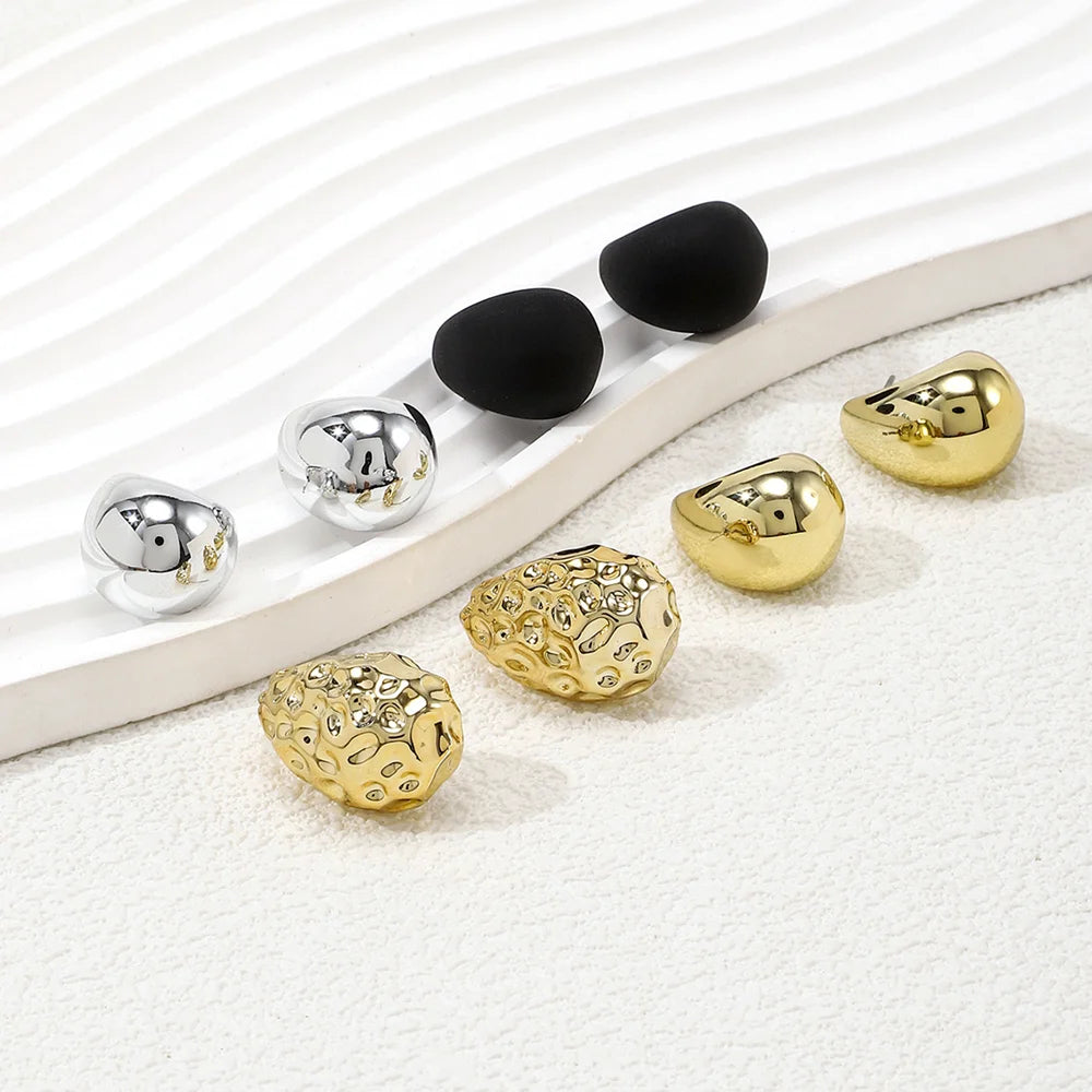 4 par/set Vintage brillante grueso acrílico gota de agua pendiente con pasador moda creativa pendientes colgantes de lágrima joyería de fiesta elegante para mujer