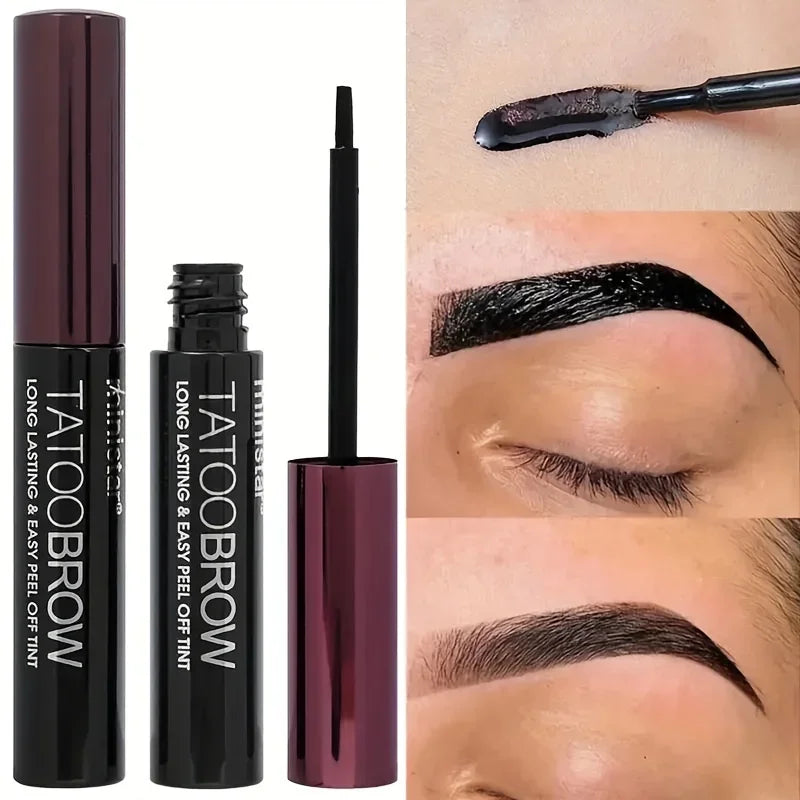 Tinte de Gel para cejas semipermanente, resistente al agua, a prueba de transferencia, para cejas de aspecto más completo y definido, 1 unidad