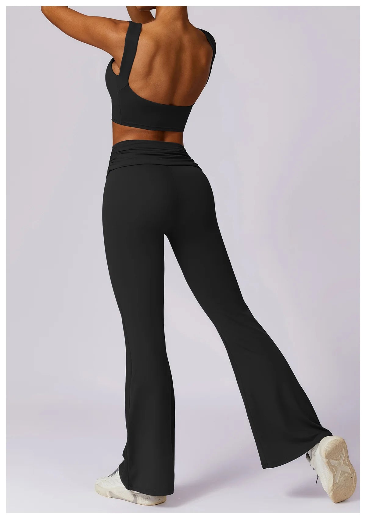 NCLAGEN Running Sports Bra Women High Support Impact Open Back Yoga Breathable Slim Fit Fitness Tank Top With Removable Pads