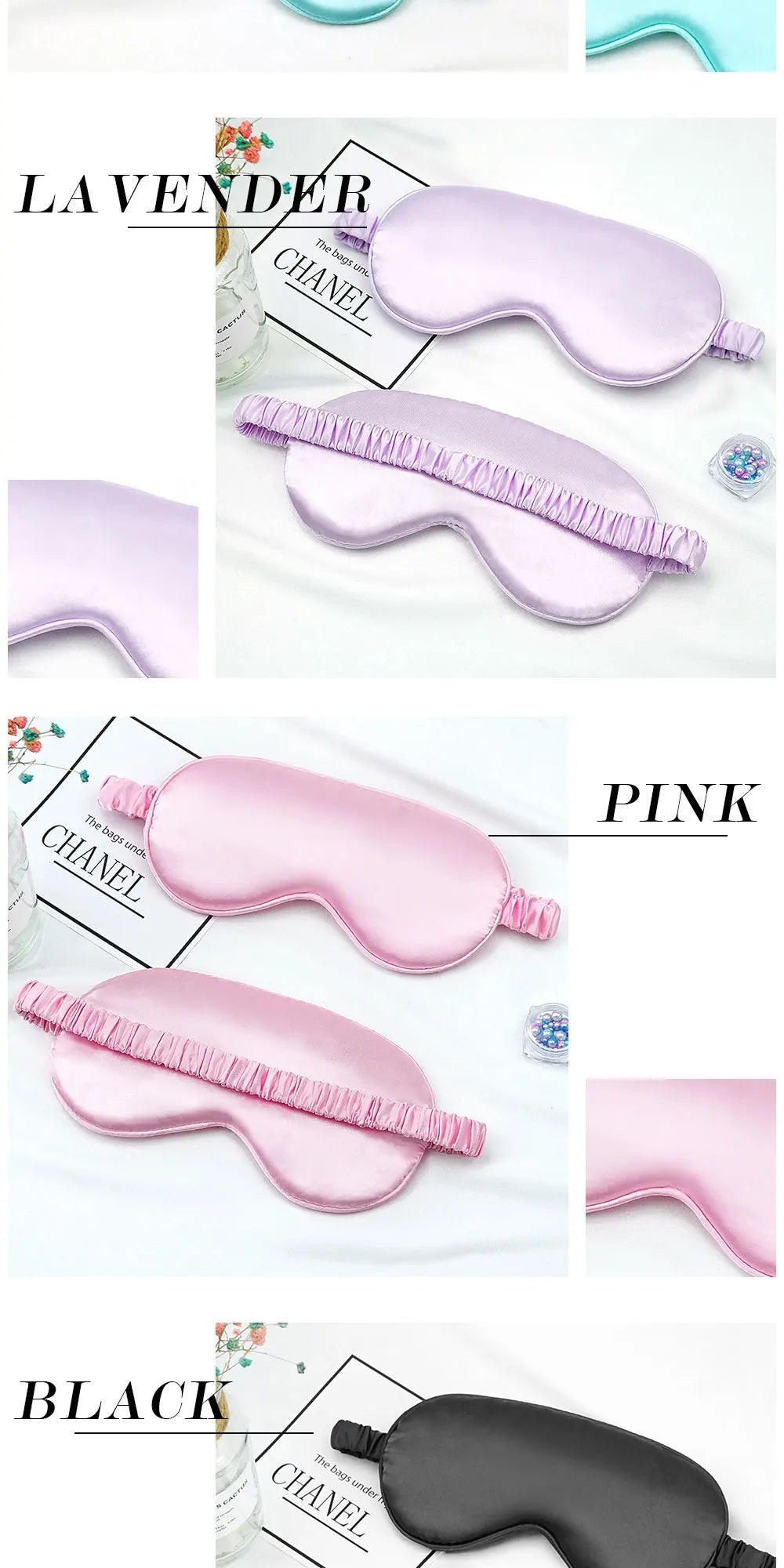 Imitated Silk Eye Patch Shading Sleep Eye Mask Eyepatch Travel Relax Cover Eyeshade Health Sleeping Shield Soft Eye Care Tools