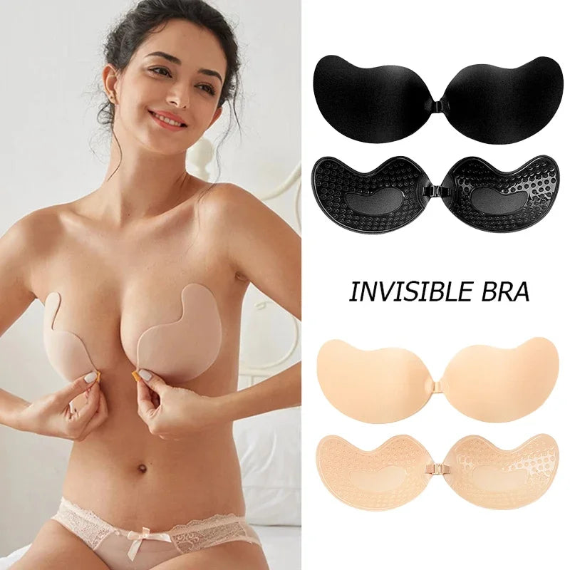 Lift Up Nude Bra Self Adhesive Bra Nude Invisible Cover Bra Pad Sexy Strapless Breast Petals