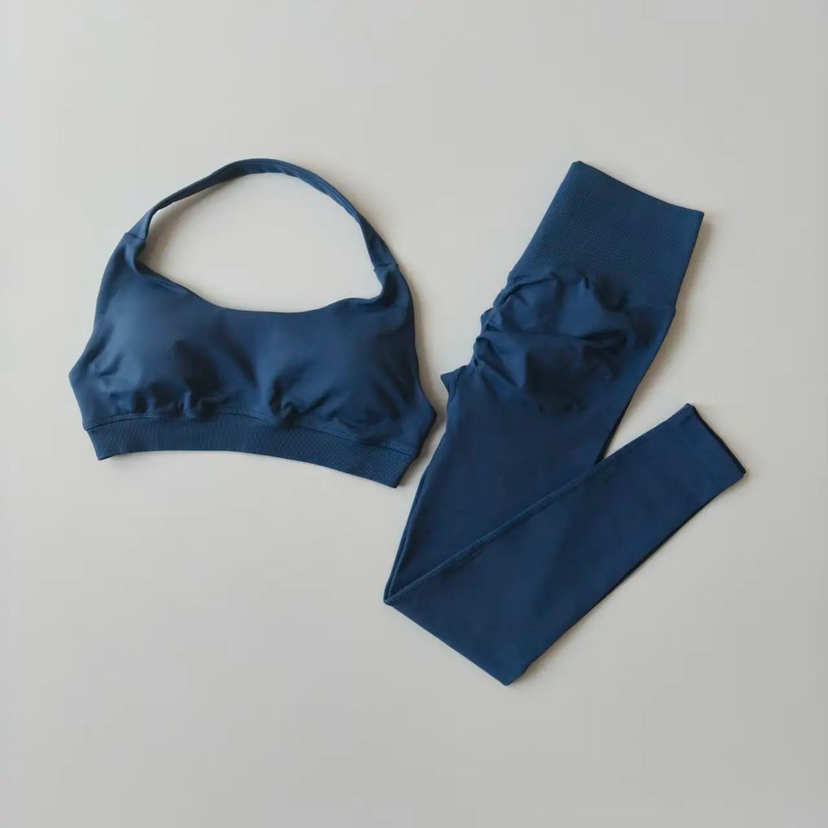 Traje de Yoga sin costuras para mujer, Sujetador deportivo con espalda de belleza, lencería, glúteos de melocotón, mallas de cintura alta para Fitness, traje de Yoga para gimnasio, conjunto de Pilates