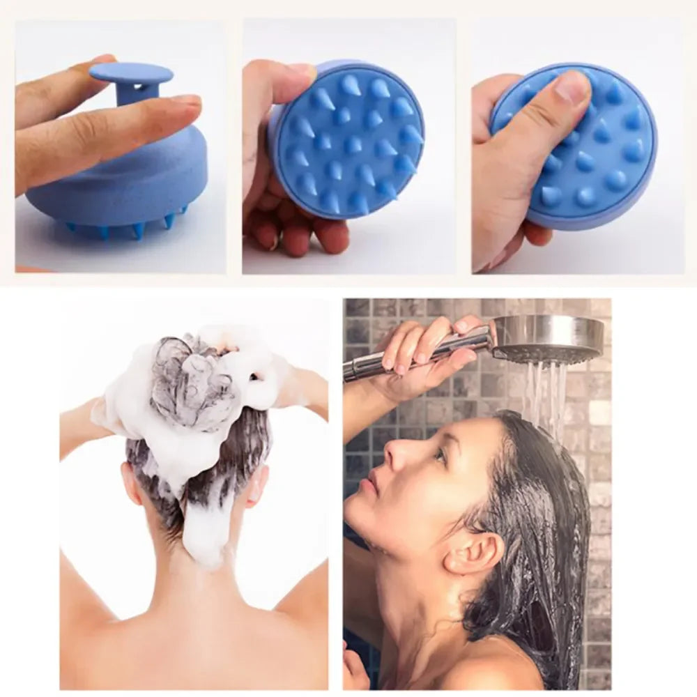 cepillo para el shampoo de  silicona