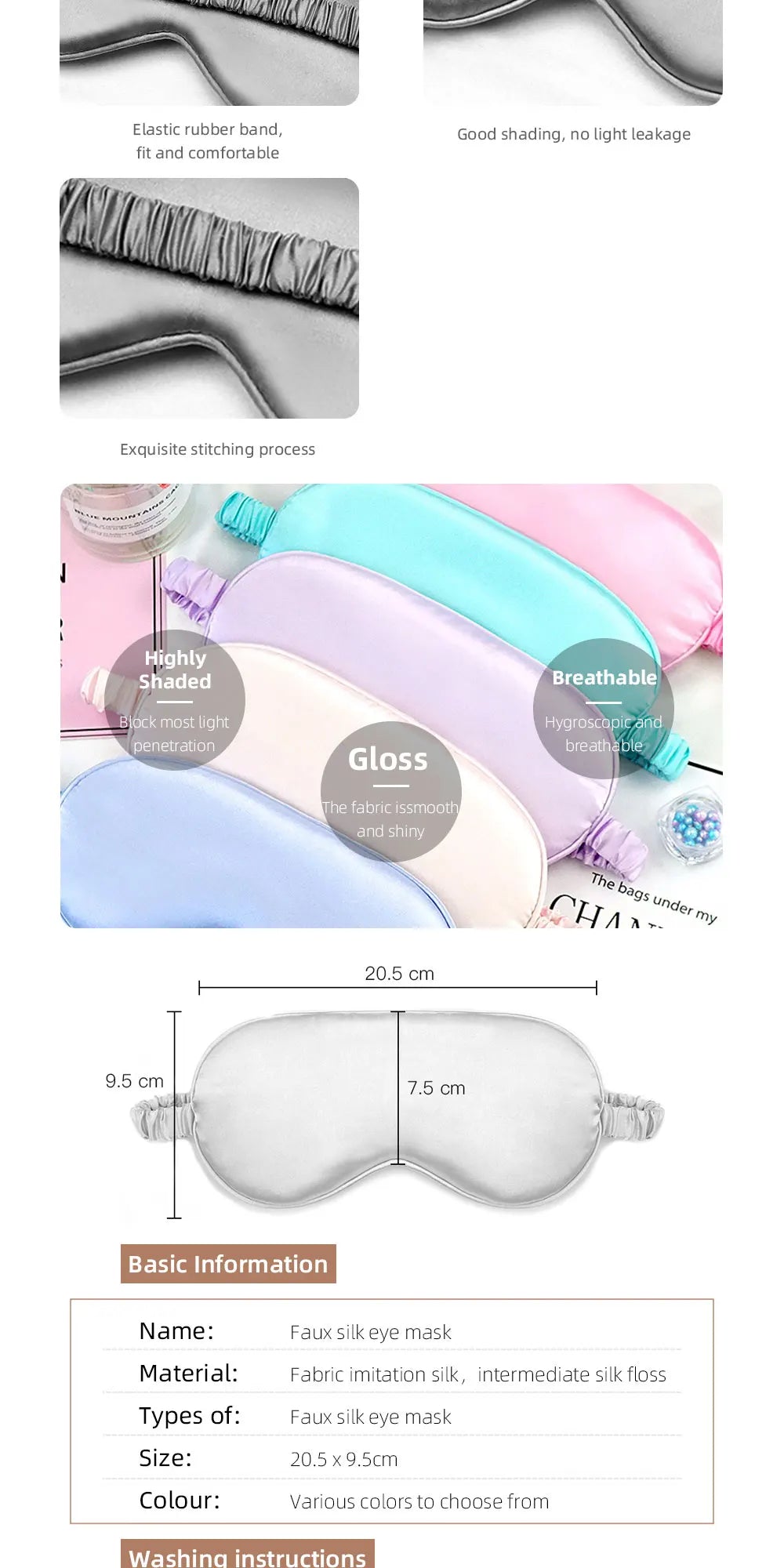 Imitated Silk Eye Patch Shading Sleep Eye Mask Eyepatch Travel Relax Cover Eyeshade Health Sleeping Shield Soft Eye Care Tools