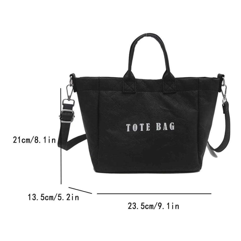 2025 New Large Handle Bag Fashion  Hot Sale Waterproof Handbag Classic Solid Tote Bags