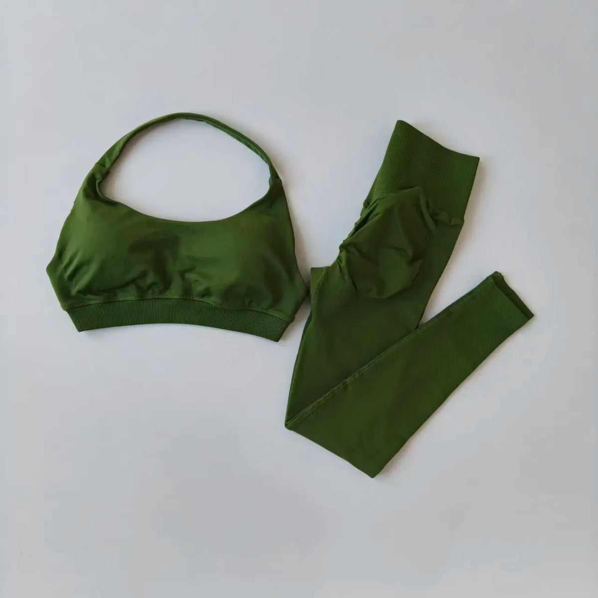 Traje de Yoga sin costuras para mujer, Sujetador deportivo con espalda de belleza, lencería, glúteos de melocotón, mallas de cintura alta para Fitness, traje de Yoga para gimnasio, conjunto de Pilates