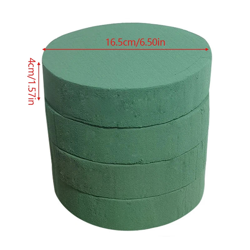 DIY Round Floral Foam Bricks Flowers Mud Green Florist Styrofoam Blocks Wedding Birthday Flower Arrangement Materials Supplies