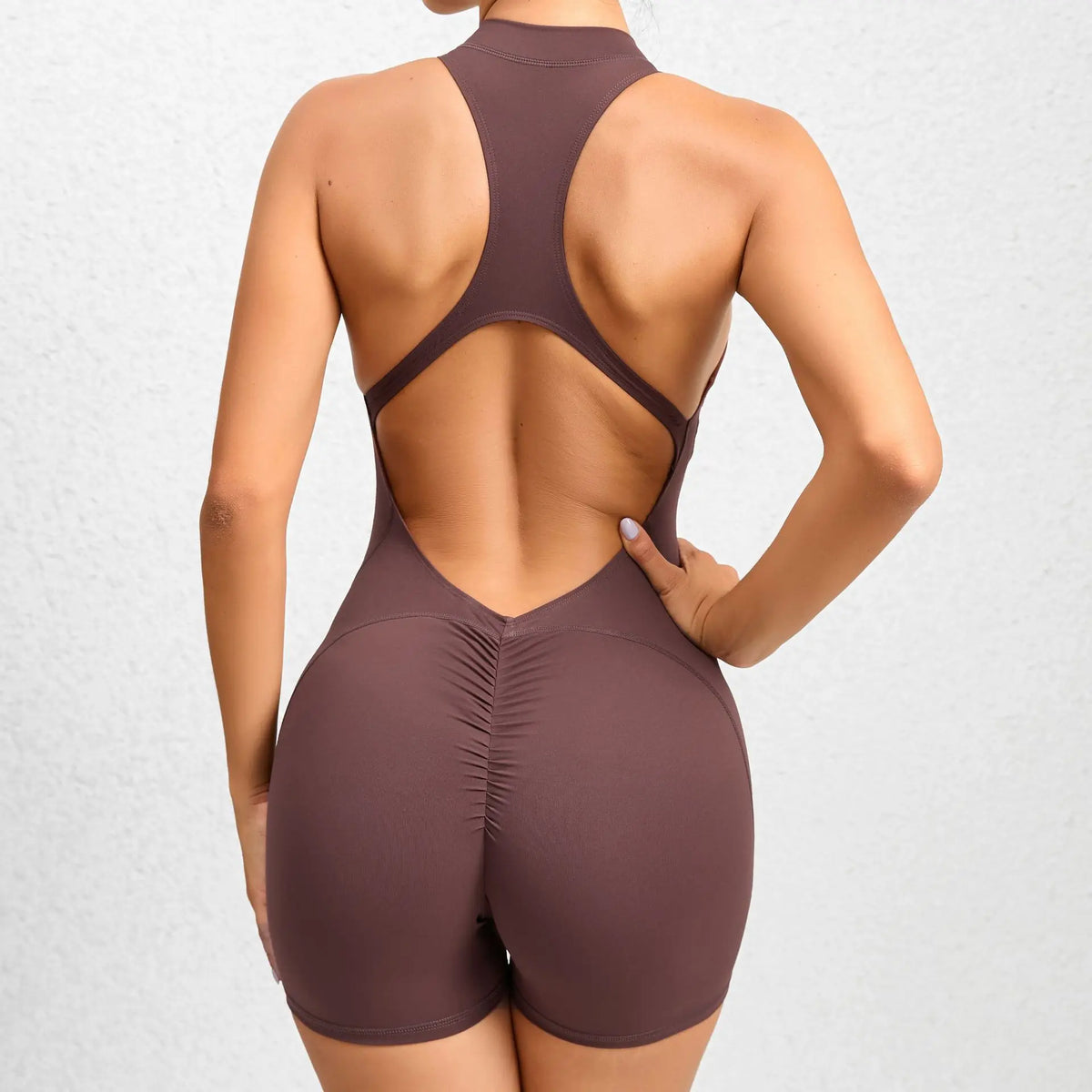 Mono deportivo corto sin mangas para mujer, conjunto de gimnasio, ropa de Yoga, peleles de entrenamiento, traje de una pieza, monos de recreación al aire libre monos para mujer conjuntos de ropa para mujer