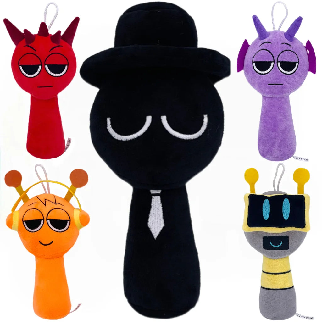 20 estilos Sprunki juguetes de peluche Sprunki muñeco de peluche Sprunki juego almohada niños regalos de cumpleaños muñecos de peluche regalo de Navidad