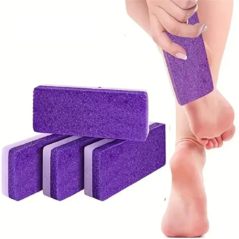 Lima de pies de piedra  para eliminación de callos y piel muerta, depurador de pedicura, 2 uds.