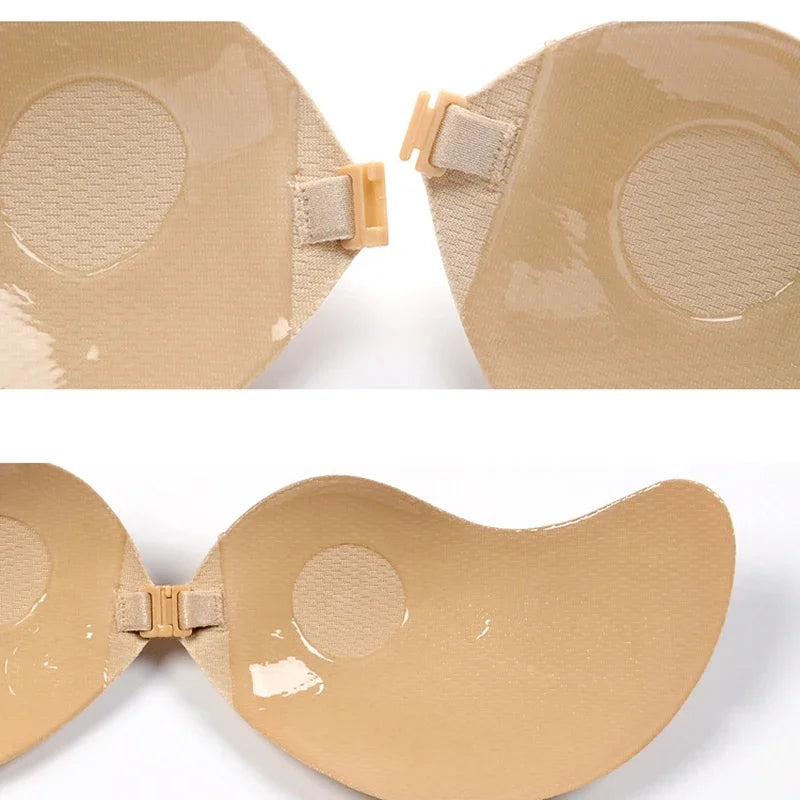 Lift Up Nude Bra Self Adhesive Bra Nude Invisible Cover Bra Pad Sexy Strapless Breast Petals