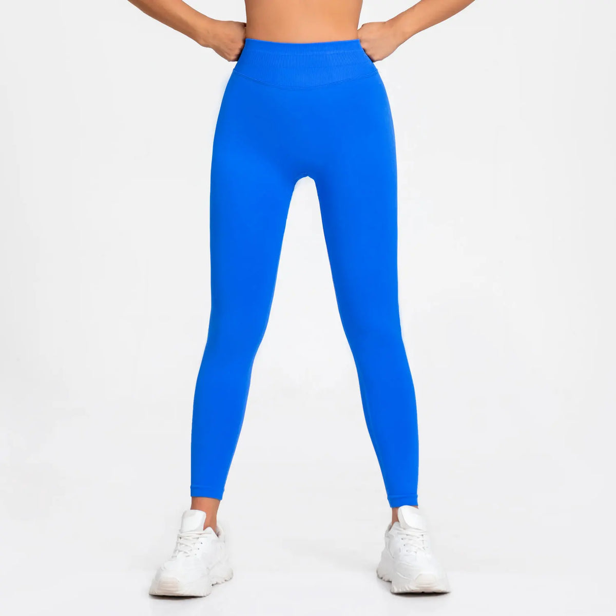 NCLAGEN-mallas de impacto para mujer, pantalones deportivos de Yoga sin costuras, banda baja acanalada, ropa de gimnasio, ropa de entrenamiento para Fitness, medias para el trasero