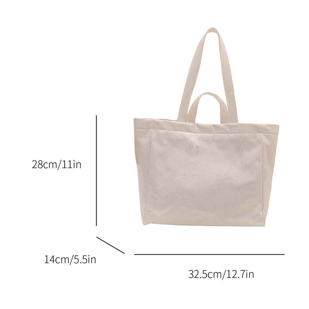 2025 New Large Handle Bag Fashion  Hot Sale Waterproof Handbag Classic Solid Tote Bags