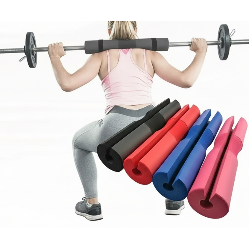 Hombreras con barra antideslizantes gruesas para gimnasio, Fitness, levantamiento de pesas, sentadillas, soporte para el cuello, almohadilla de protección para entrenamiento de fuerza