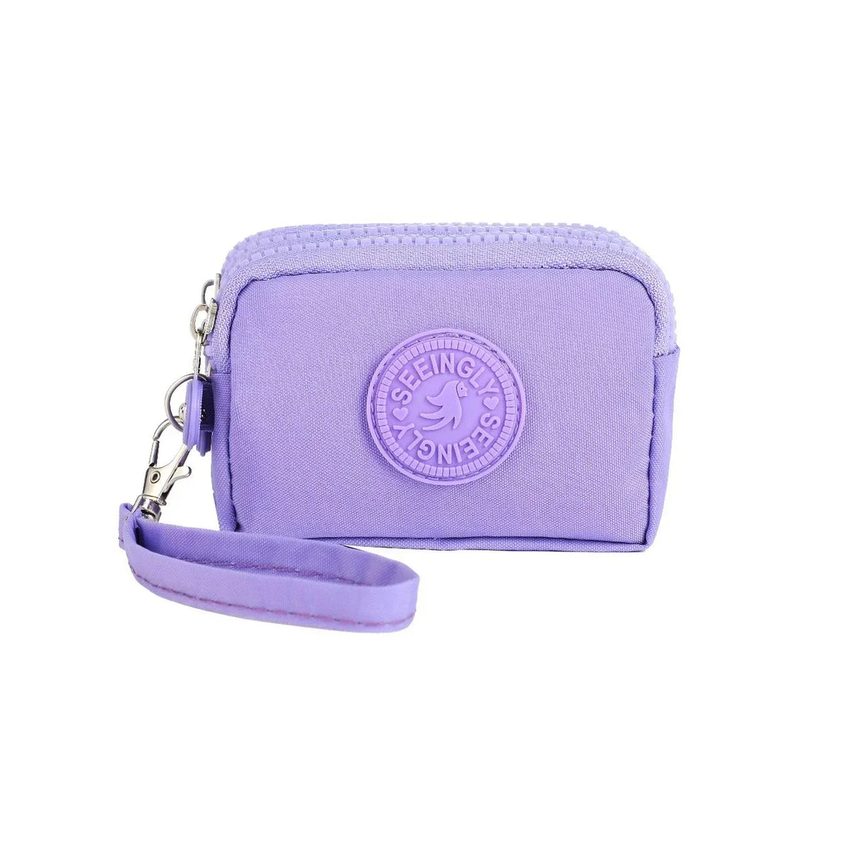Mini monedero de nailon, bolso para llaves, billeteras para mujer con cremallera, impermeable, portátil, tarjetero de tres capas, bolso para mujer y niña, bolso para auriculares