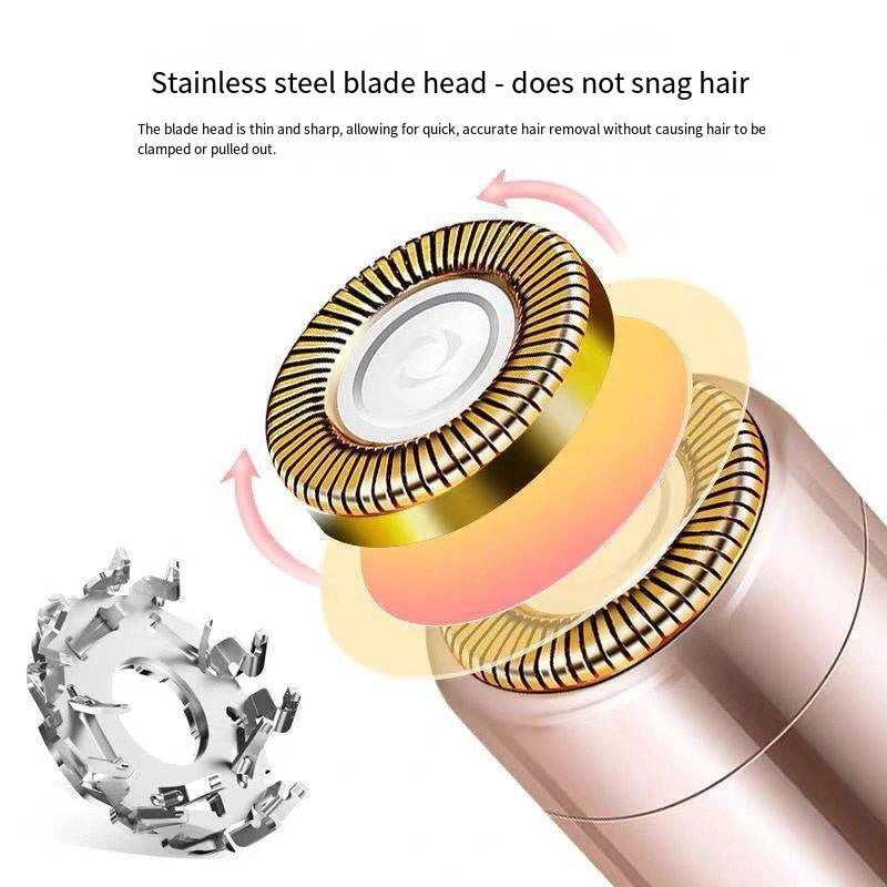 Depiladora eléctrica en forma de lápiz labial, moldeador de cejas, dispositivo de depilación para mujer, Mini instrumento de depilación Facial, vello Facial