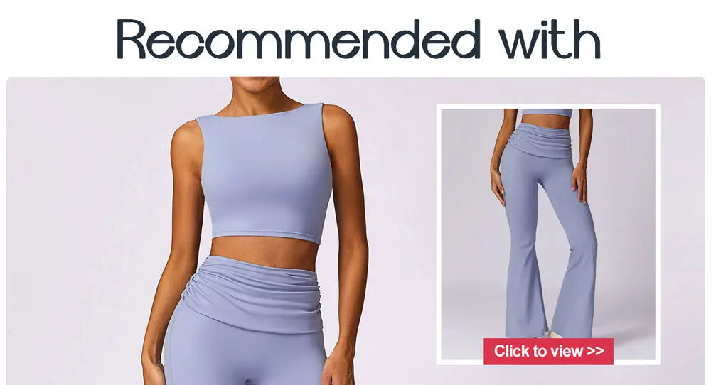 NCLAGEN Running Sports Bra Women High Support Impact Open Back Yoga Breathable Slim Fit Fitness Tank Top With Removable Pads