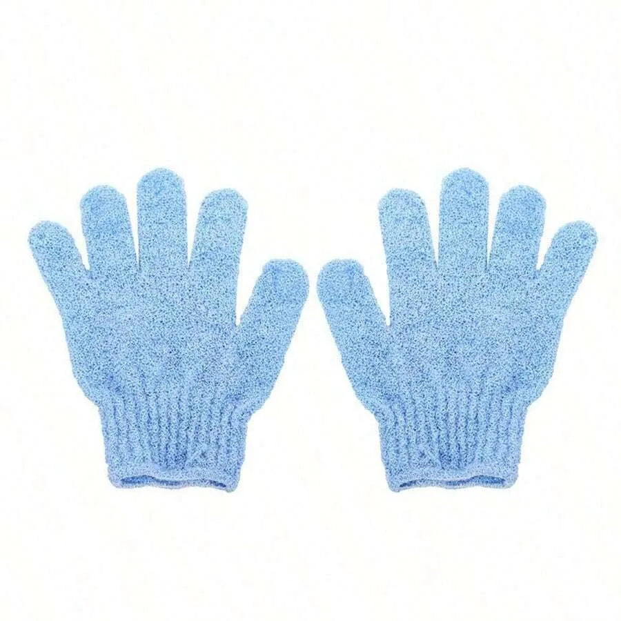 Guantes de ducha exfoliantes reversibles, guantes exfoliantes para el cuerpo, herramientas de limpieza, toalla de baño, productos de baño, exfoliante de espalda, 2 uds./6 uds./12 Uds.
