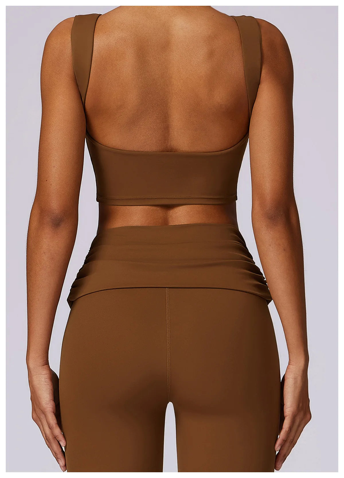 NCLAGEN Running Sports Bra Women High Support Impact Open Back Yoga Breathable Slim Fit Fitness Tank Top With Removable Pads