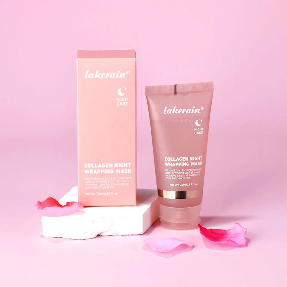 Mascarilla Facial de colágeno, paquete de envoltura nocturna, elasticidad, cuidado de hidratación, reduce la flacidez, Colágeno Hidrolizado para