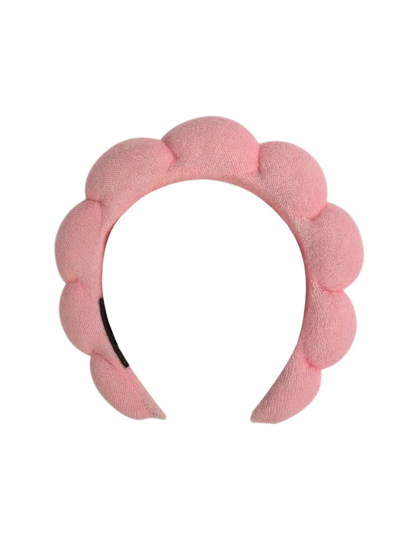 3 unit pulseras de lavado de microfibra de moda Scrunchies diadema hinchada Spa diadema de burbujas para lavar Maquillaje facial ducha cuidado de la piel