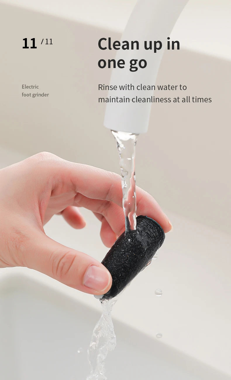 Amoladora de pies eléctrica automática, frotamiento de callos de pies, pedicura, eliminador de callos de piel muerta para máquina de belleza de pies