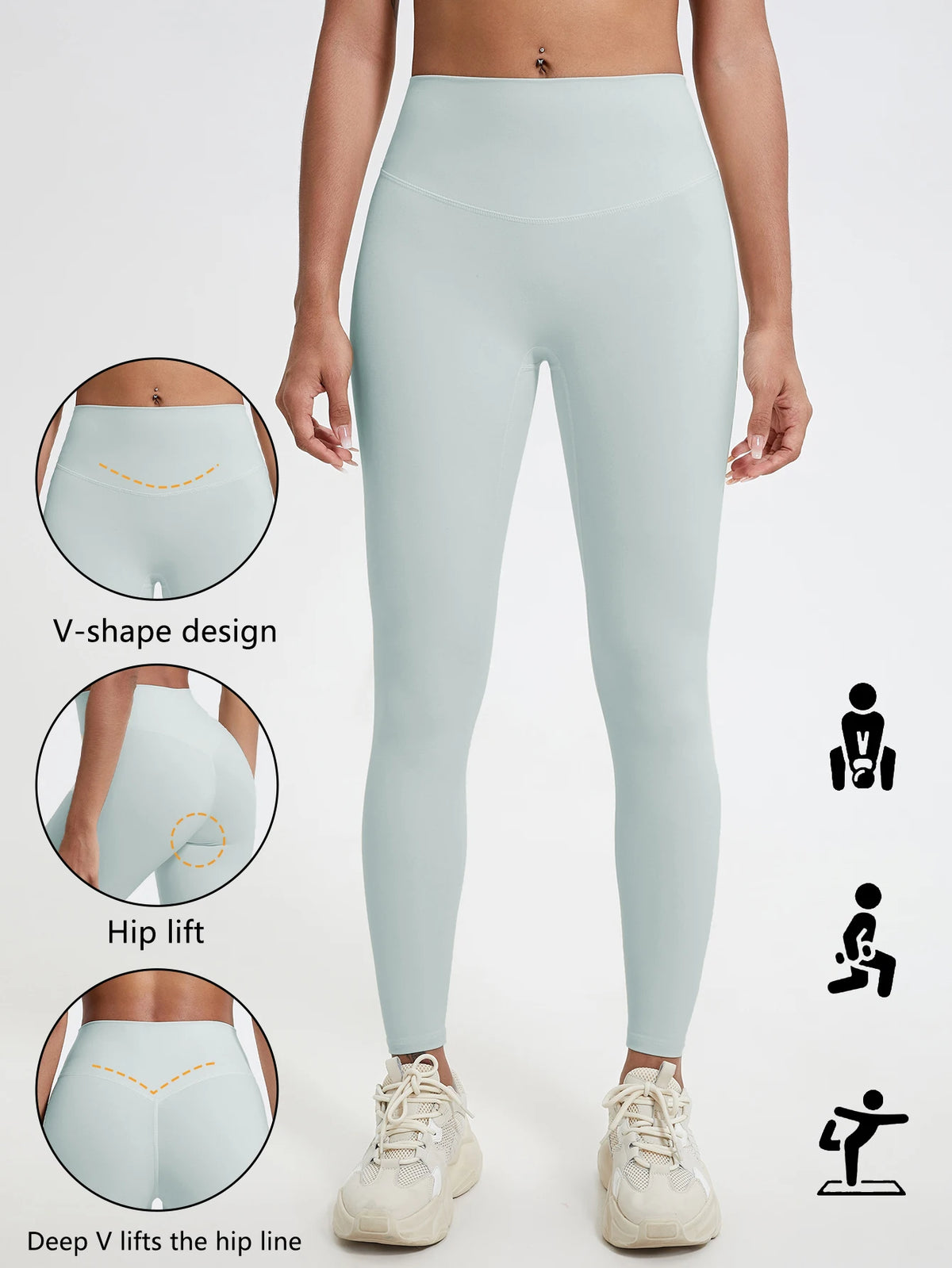 yoga leggings, cintura alta de telas súper suaves, pantalones de Yoga para gimnasio de secado rápido, mallas de entrenamiento para correr, mallas deportivas de realce para mujer